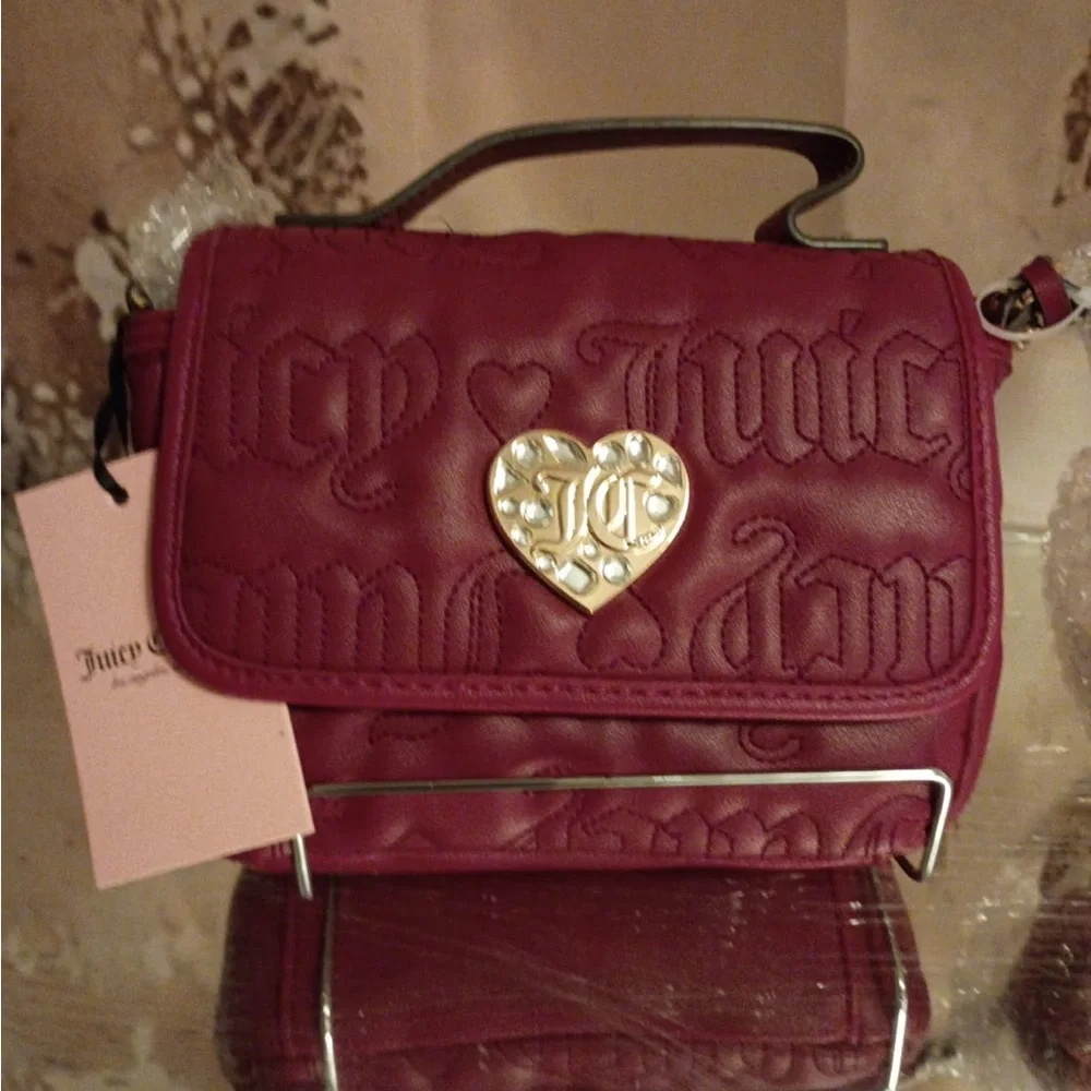 Juicy Couture Fuchsia Embossed Mini Bag - Picture 1 of 3